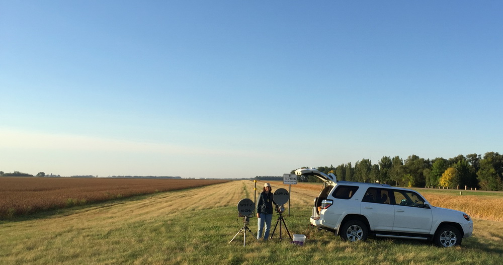 Sunday morning on the dike berm just southwest of Grand Forks, ND